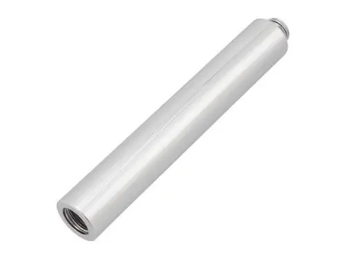 Verchromte Verlängerung für eine Brausestange, geeignet für Ideal Standard Produkte, mit einem glatten, zylindrischen Design und Innengewinde an beiden Enden.